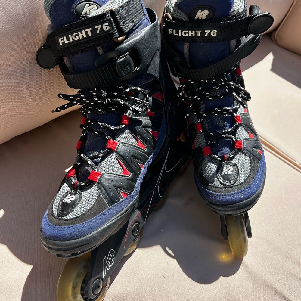 Vintage K2 Flight 76-W Women's Inline Skates Roller Blades US Size 9.5 Skates